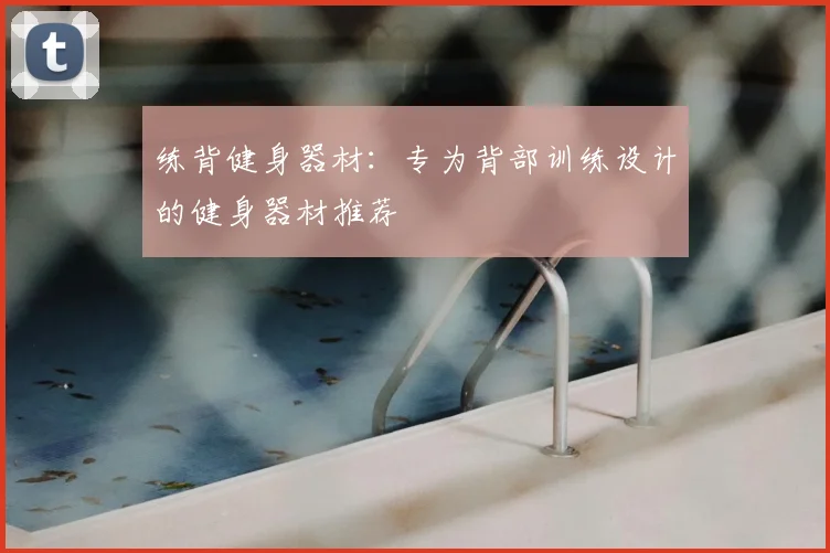 练背健身器材：专为背部训练设计的健身器材推荐